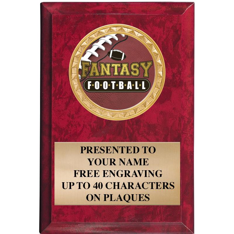 4" X 6" RED MBL INSERT PLQ