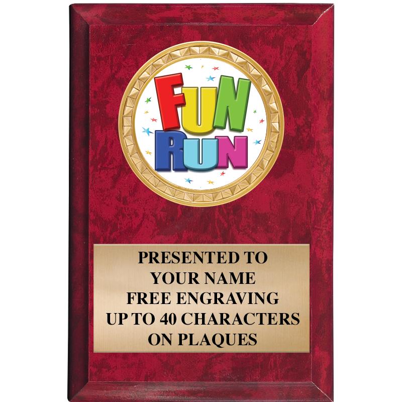 4" X 6" RED MBL INSERT PLQ