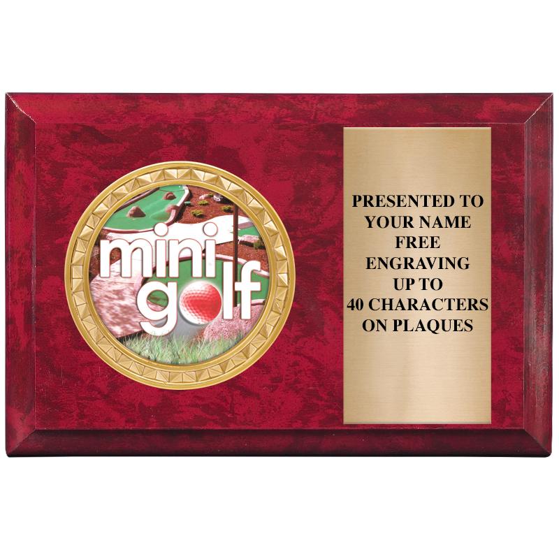 6" X 4" RED MBL INSERT PLQ