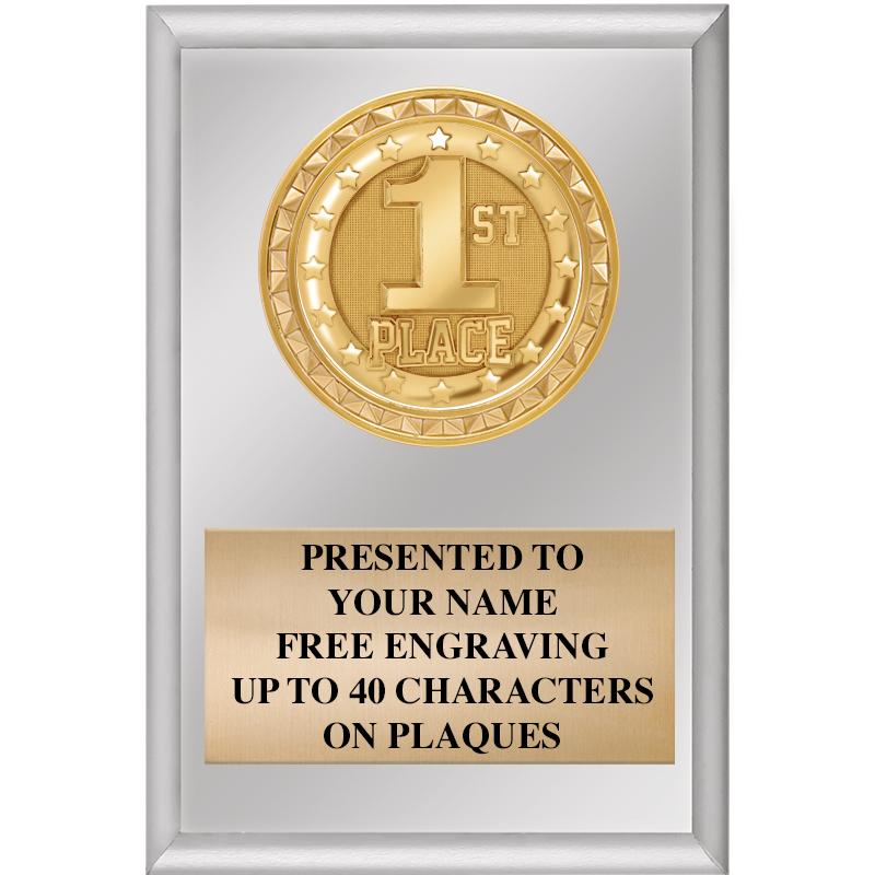 4" X 6" SILVER INSERT PLAQUE