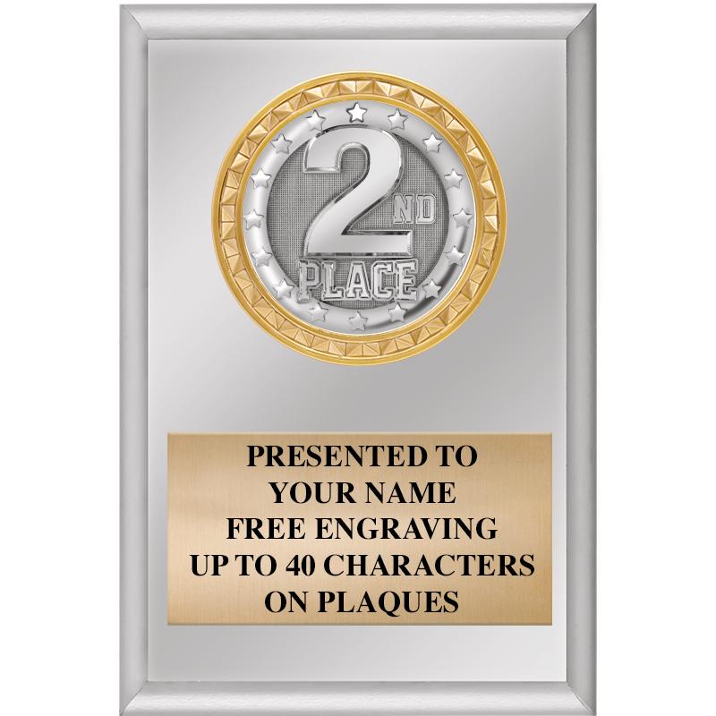 4" X 6" SILVER INSERT PLAQUE