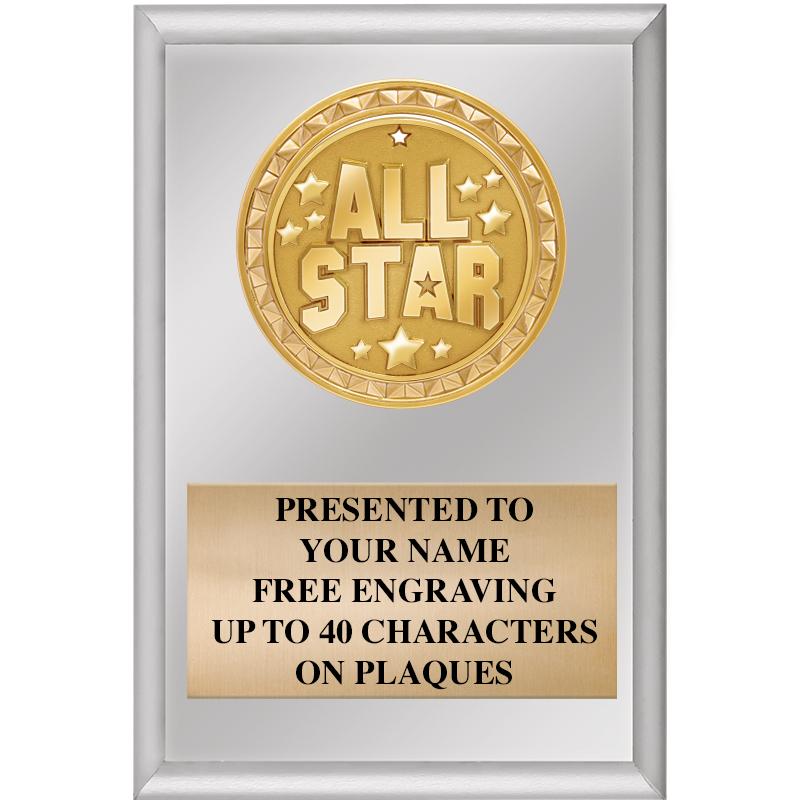 4" X 6" SILVER INSERT PLAQUE