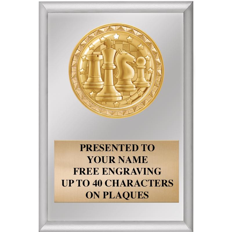 4" X 6" SILVER INSERT PLAQUE