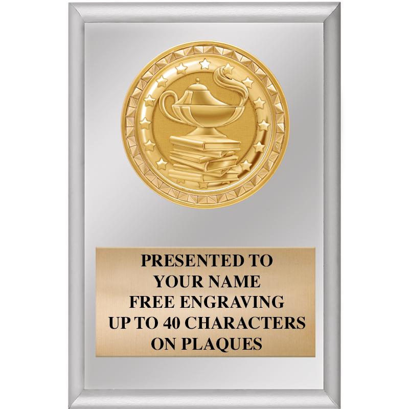 4" X 6" SILVER INSERT PLAQUE