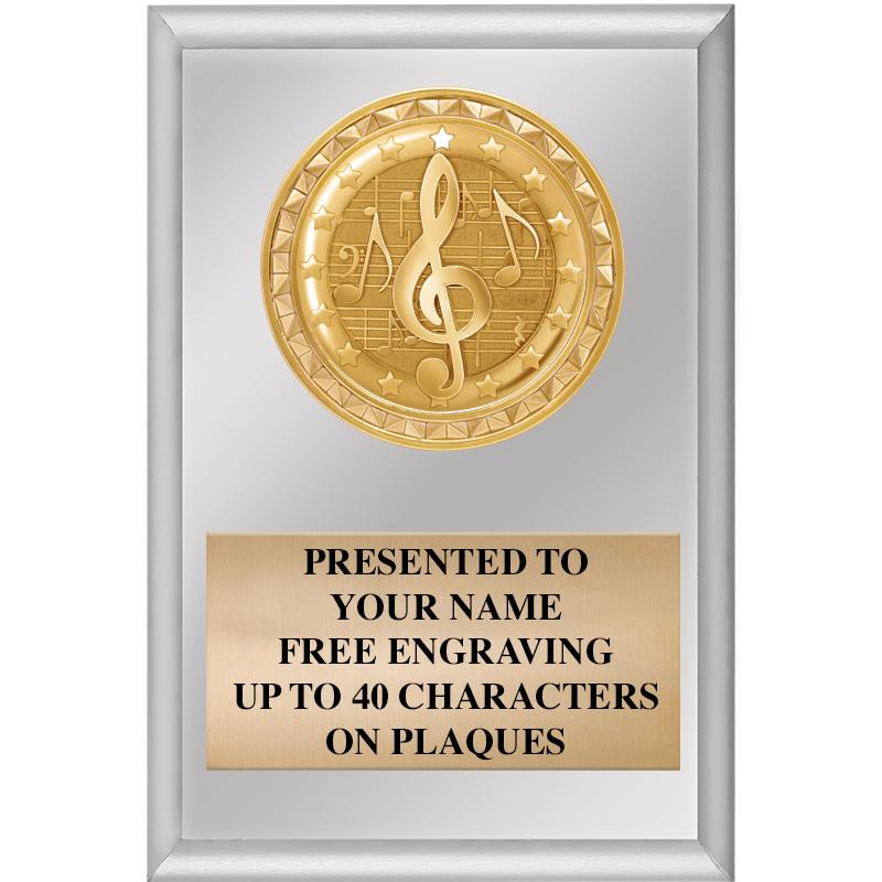 4" X 6" SILVER INSERT PLAQUE