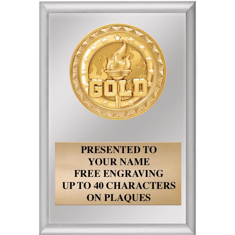 4" X 6" SILVER INSERT PLAQUE