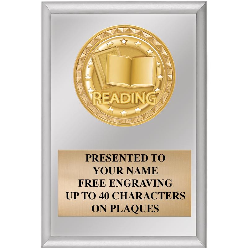 4" X 6" SILVER INSERT PLAQUE