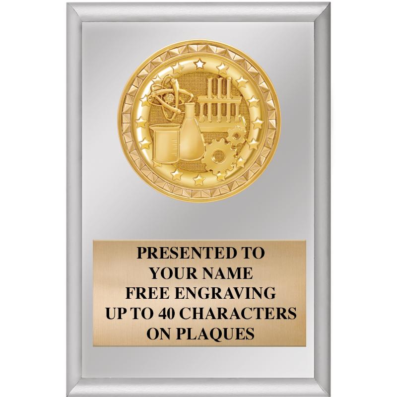 4" X 6" SILVER INSERT PLAQUE