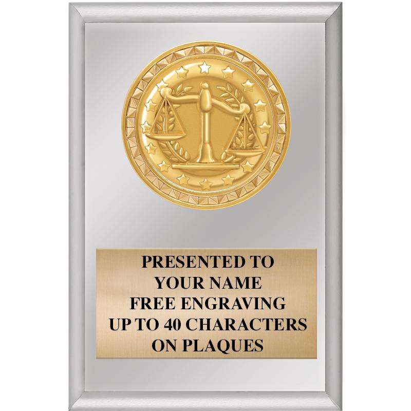 4" X 6" SILVER INSERT PLAQUE