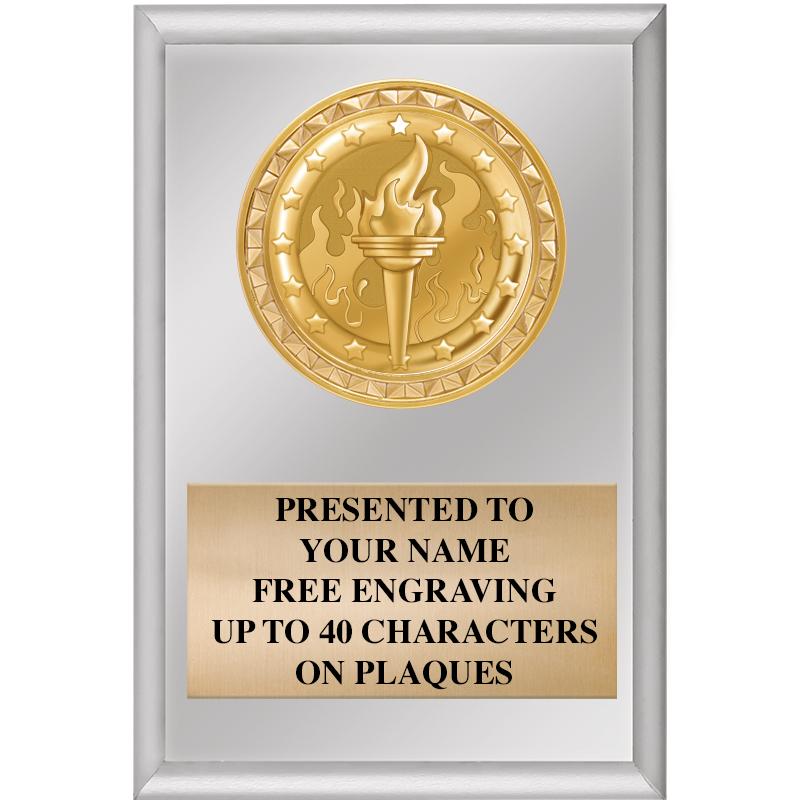 4" X 6" SILVER INSERT PLAQUE