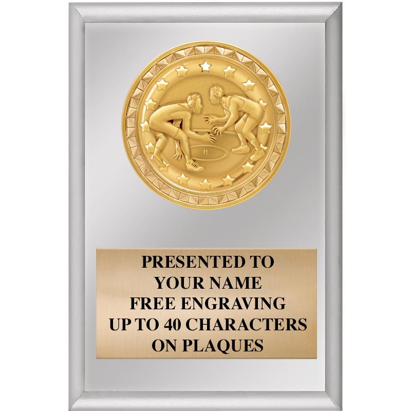 4" X 6" SILVER INSERT PLAQUE