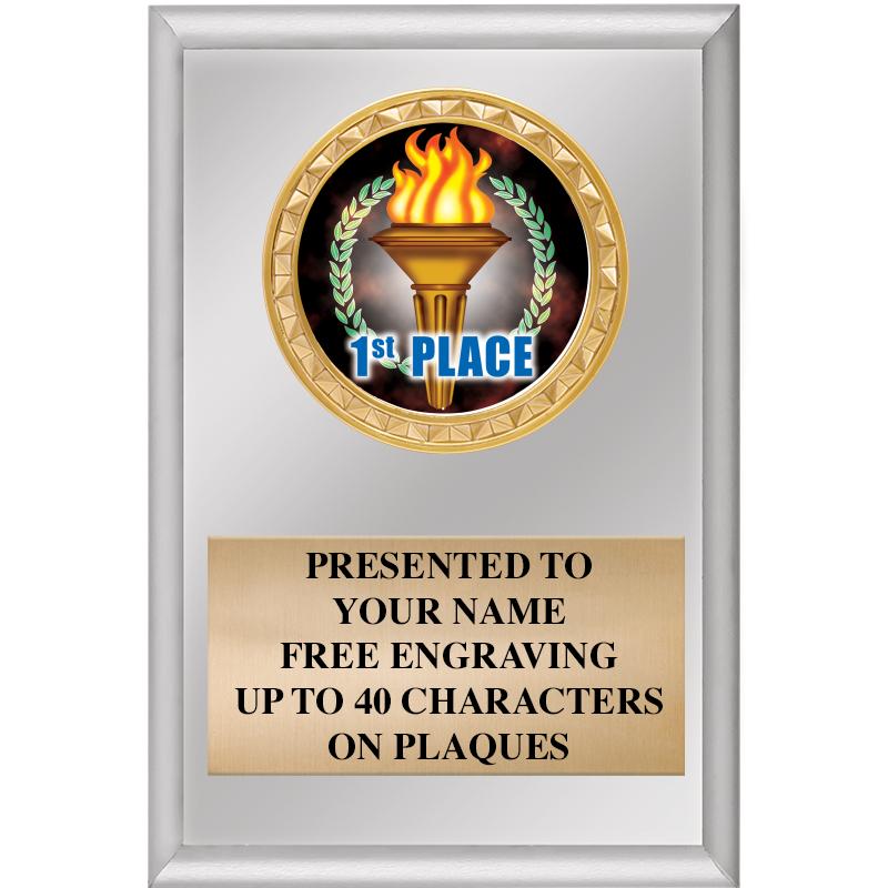 4" X 6" SILVER INSERT PLAQUE