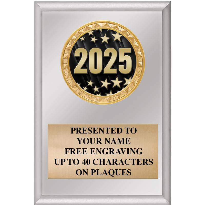 4" X 6" SILVER INSERT PLAQUE