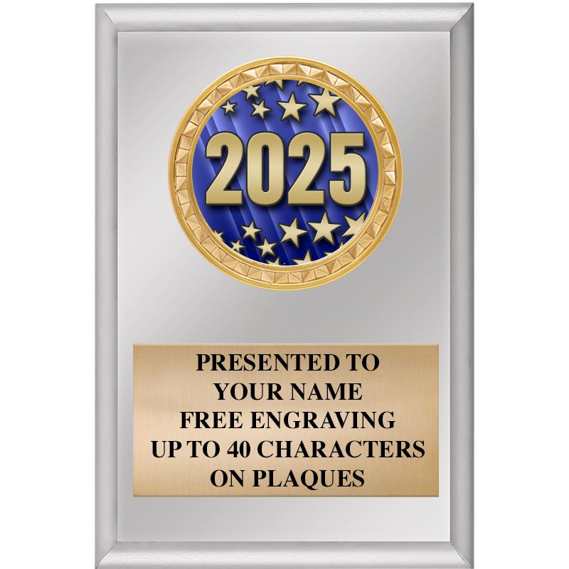 4" X 6" SILVER INSERT PLAQUE