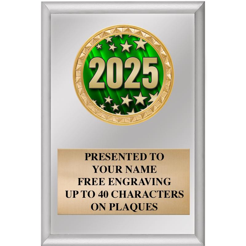 4" X 6" SILVER INSERT PLAQUE