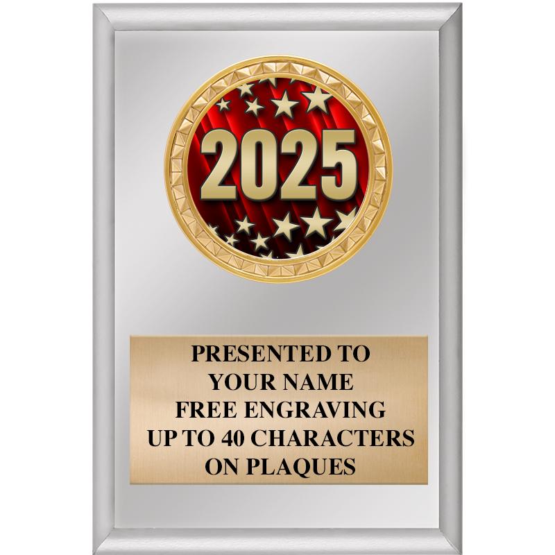 4" X 6" SILVER INSERT PLAQUE