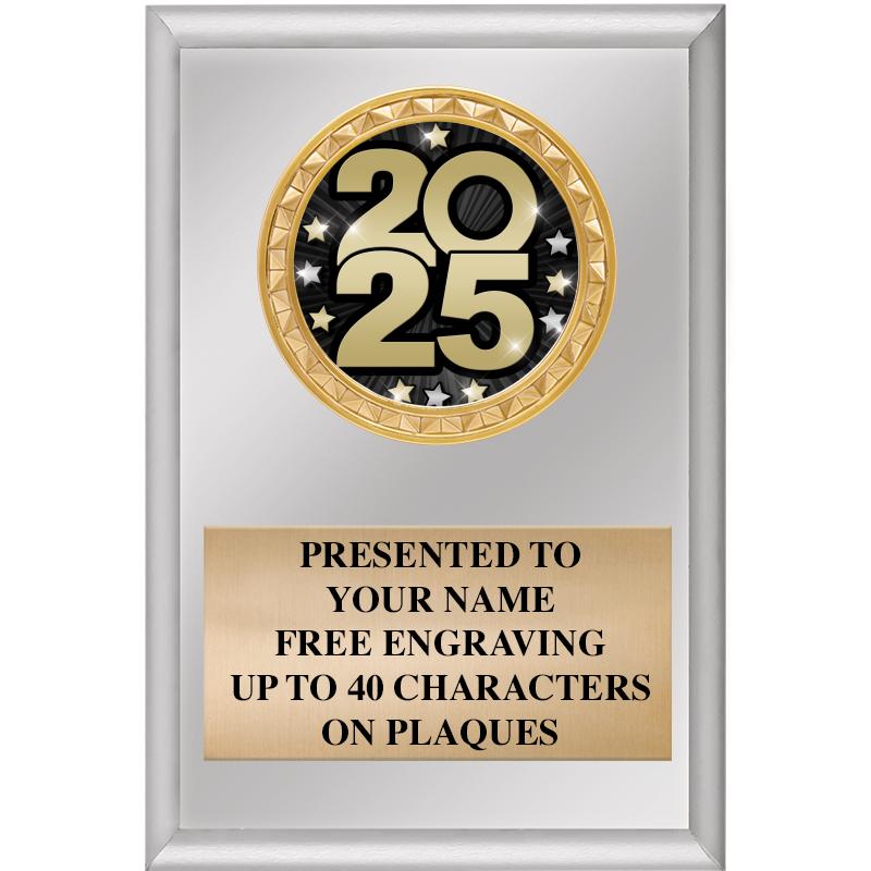 4" X 6" SILVER INSERT PLAQUE