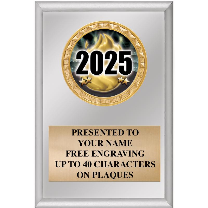 4" X 6" SILVER INSERT PLAQUE