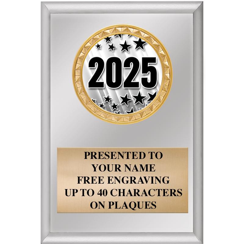 4" X 6" SILVER INSERT PLAQUE