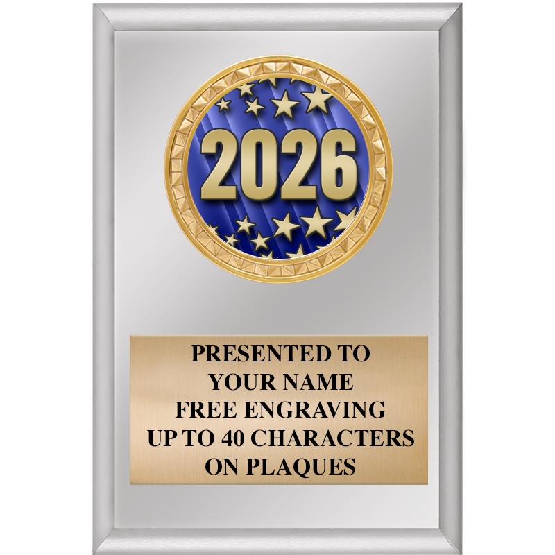 4" X 6" SILVER INSERT PLAQUE