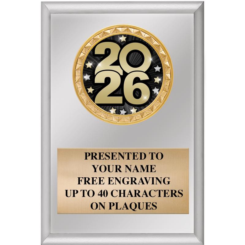 4" X 6" SILVER INSERT PLAQUE