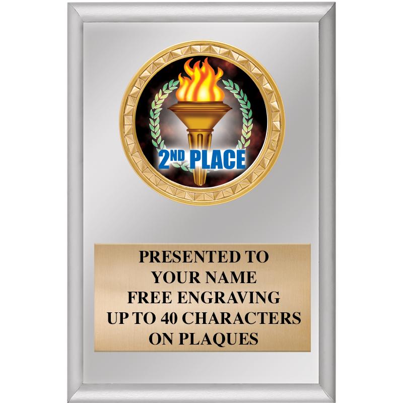 4" X 6" SILVER INSERT PLAQUE