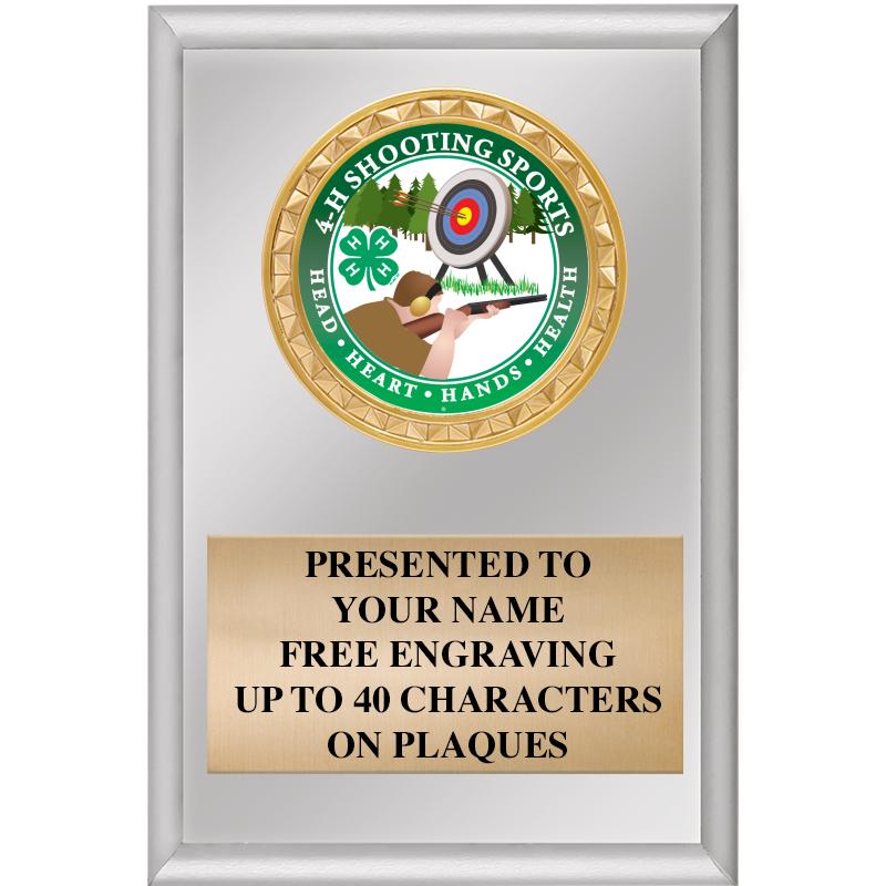 4" X 6" SILVER INSERT PLAQUE