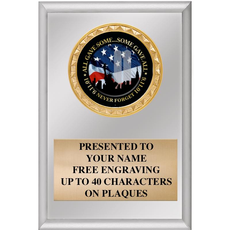 4" X 6" SILVER INSERT PLAQUE