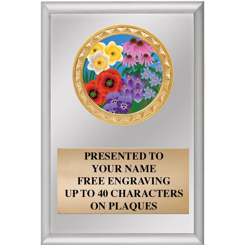 4" X 6" SILVER INSERT PLAQUE