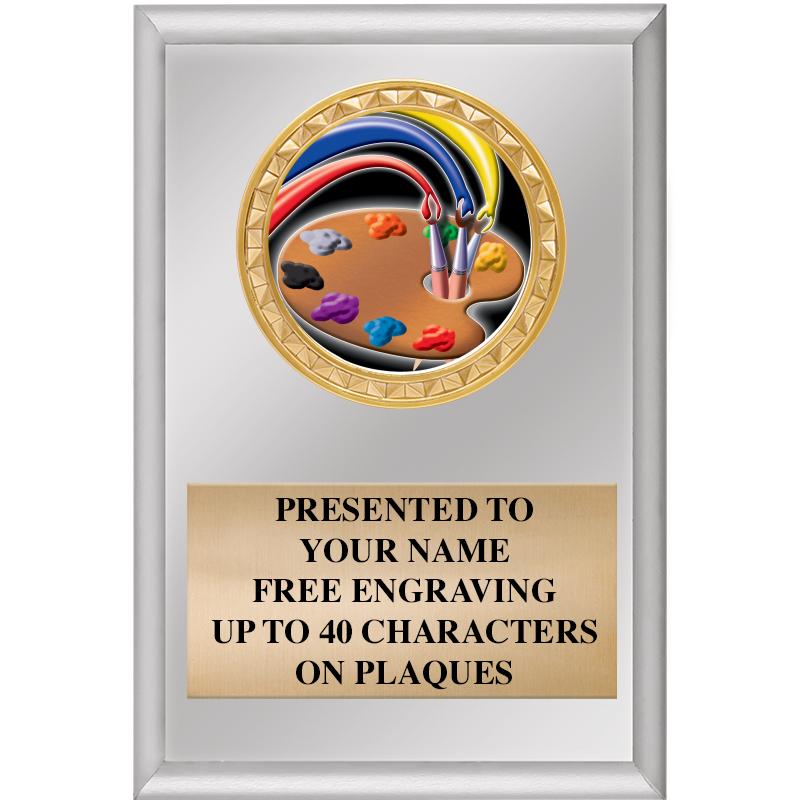 4" X 6" SILVER INSERT PLAQUE