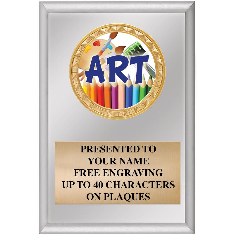 4" X 6" SILVER INSERT PLAQUE