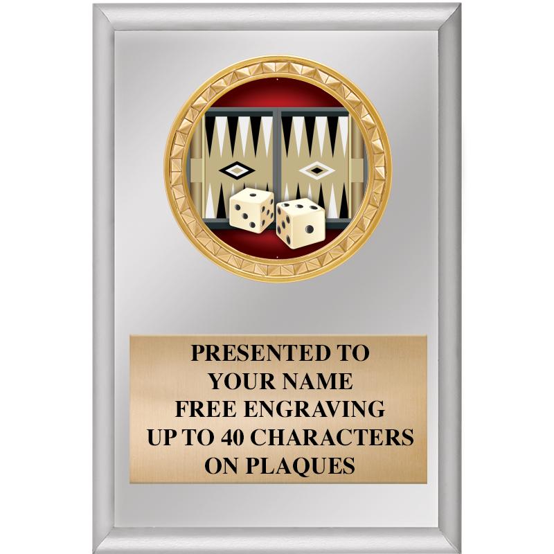 4" X 6" SILVER INSERT PLAQUE