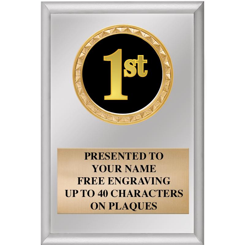 4" X 6" SILVER INSERT PLAQUE