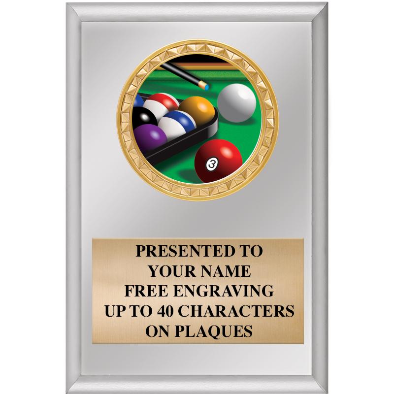 4" X 6" SILVER INSERT PLAQUE