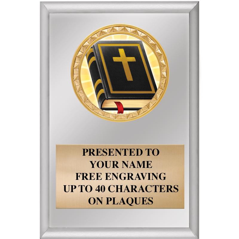 4" X 6" SILVER INSERT PLAQUE