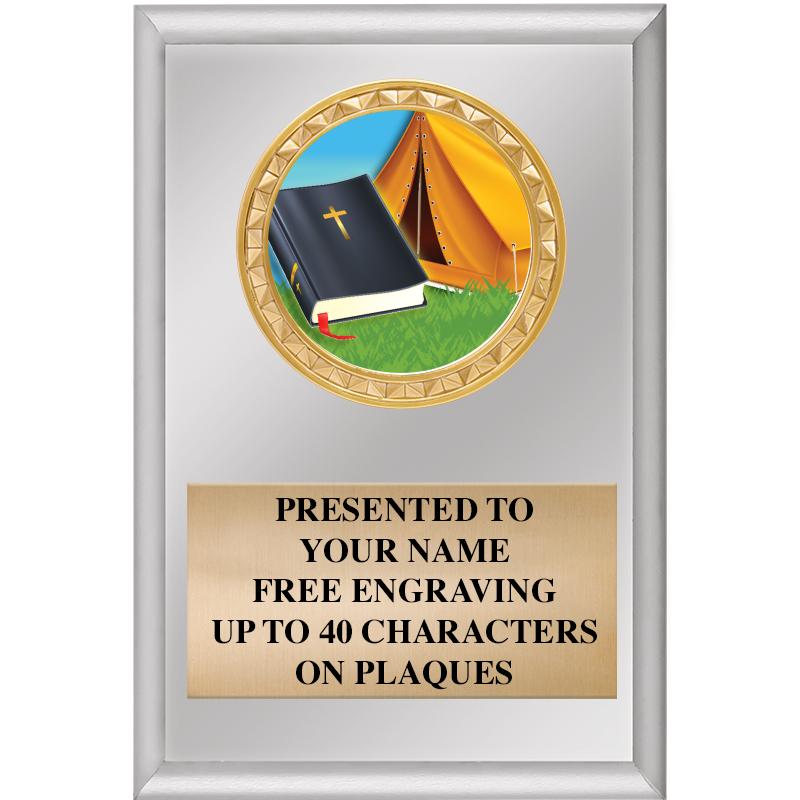 4" X 6" SILVER INSERT PLAQUE