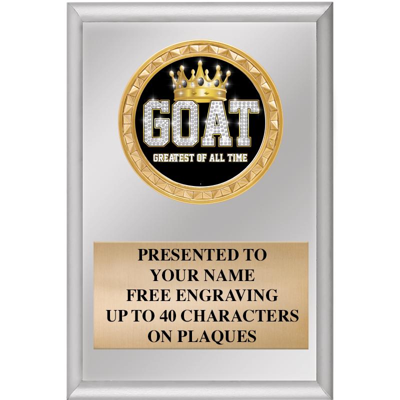4" X 6" SILVER INSERT PLAQUE