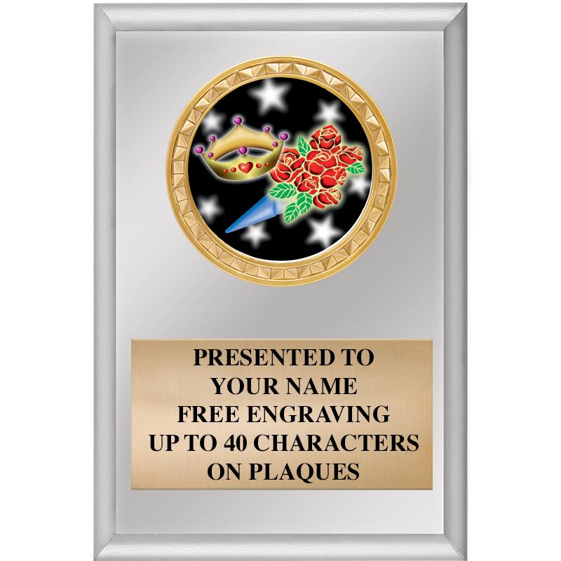 4" X 6" SILVER INSERT PLAQUE