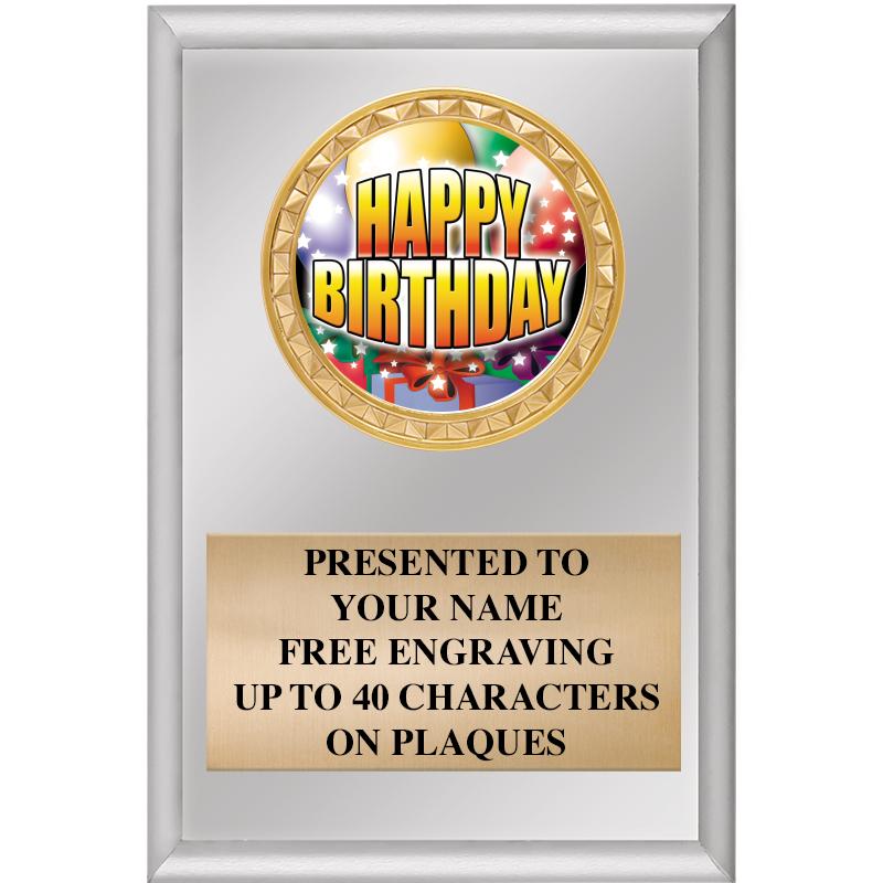 4" X 6" SILVER INSERT PLAQUE