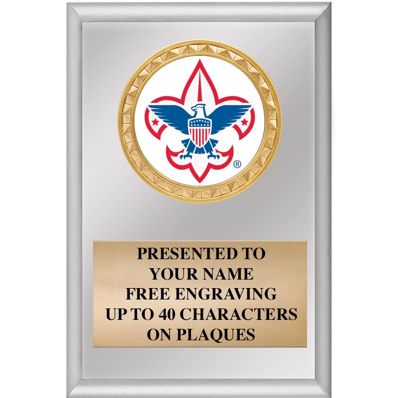 4" X 6" SILVER INSERT PLAQUE