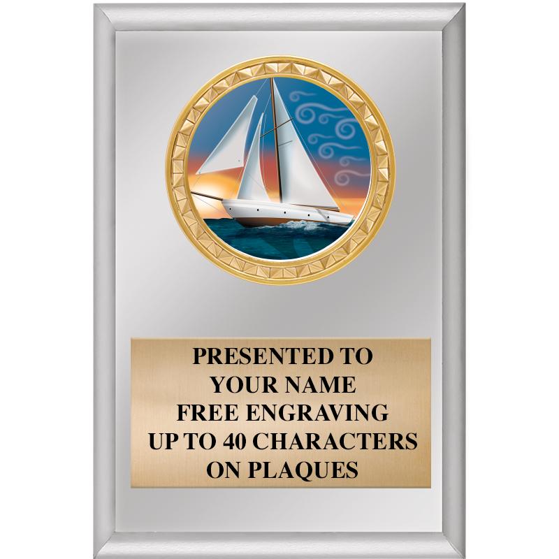 4" X 6" SILVER INSERT PLAQUE