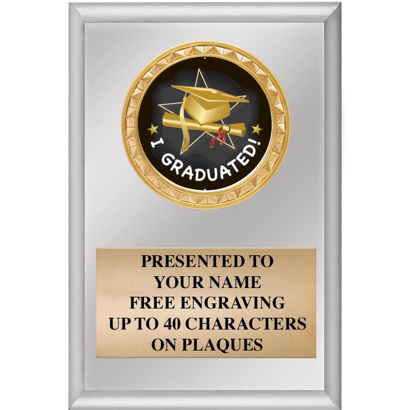 4" X 6" SILVER INSERT PLAQUE