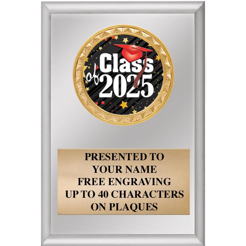 4" X 6" SILVER INSERT PLAQUE