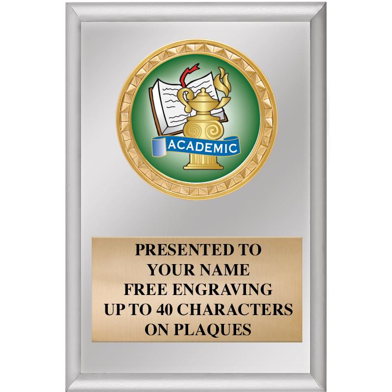 4" X 6" SILVER INSERT PLAQUE