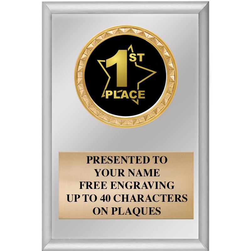 4" X 6" SILVER INSERT PLAQUE