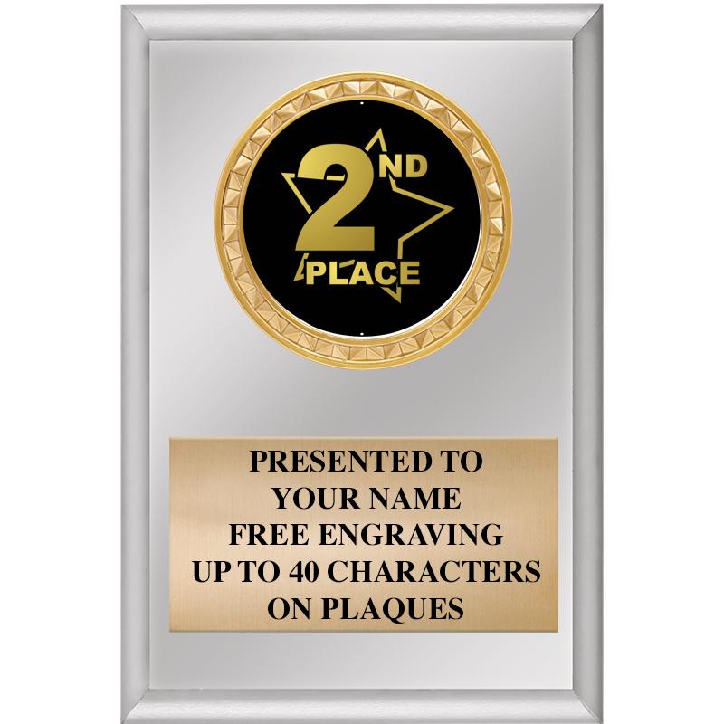 4" X 6" SILVER INSERT PLAQUE