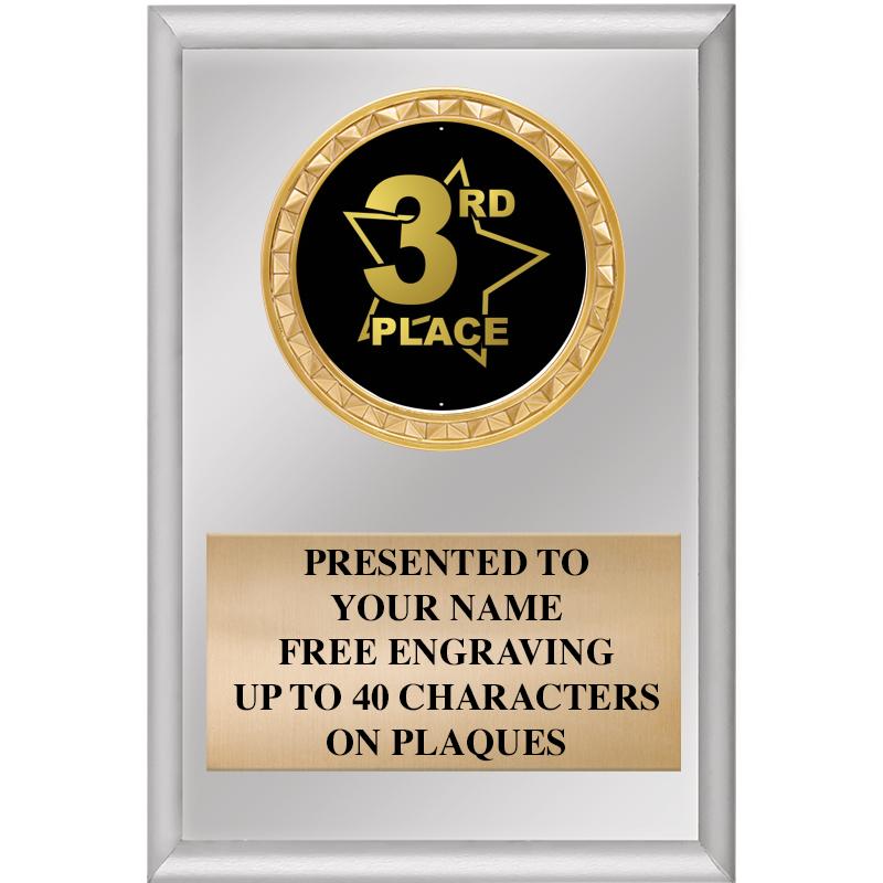 4" X 6" SILVER INSERT PLAQUE