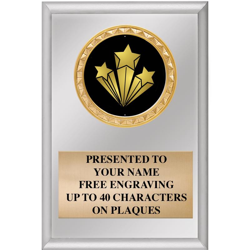 4" X 6" SILVER INSERT PLAQUE