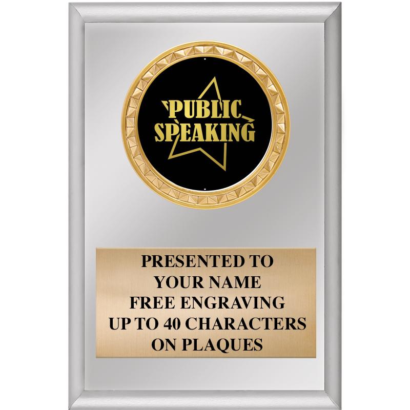 4" X 6" SILVER INSERT PLAQUE