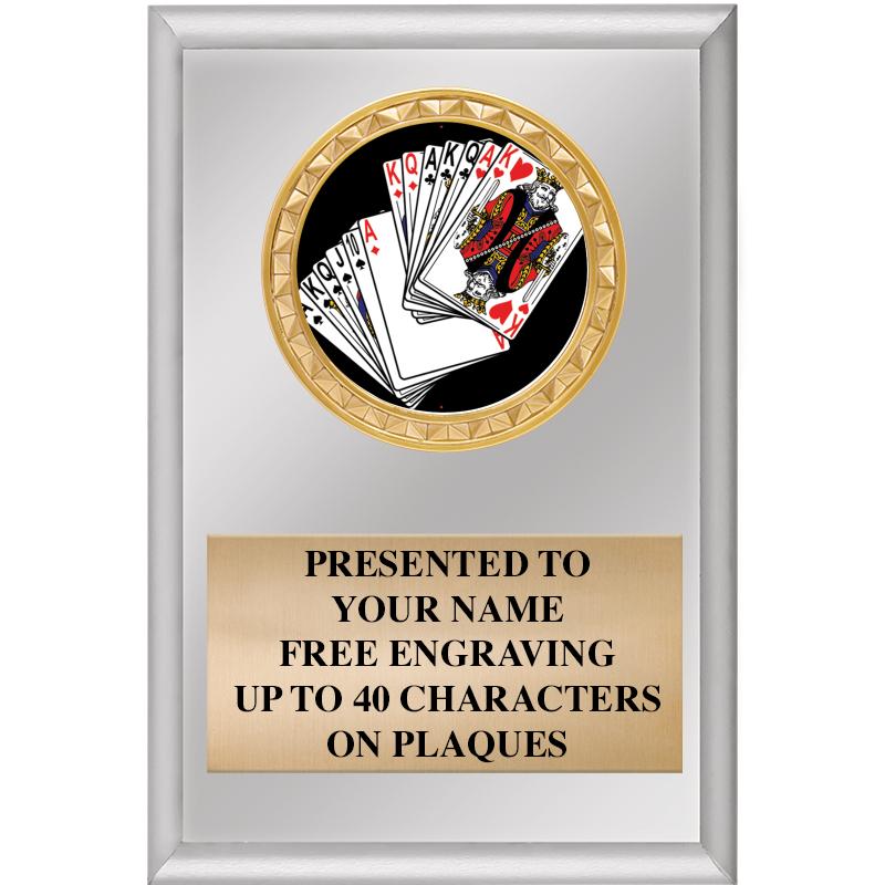 4" X 6" SILVER INSERT PLAQUE